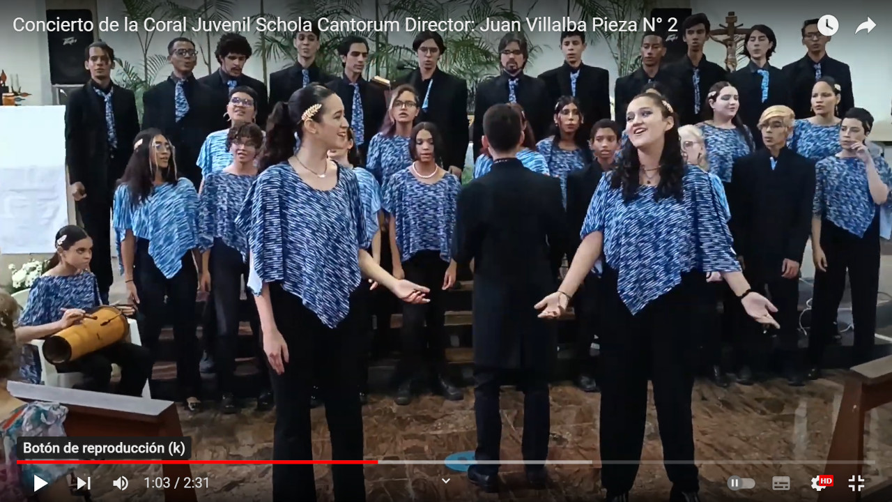 Video 2 Coral Juvenil Schola Cantorum, 60 Aniversario